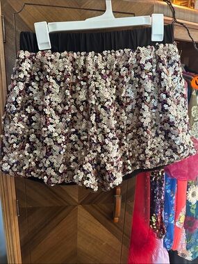 Women’s Sequin Mini Bubble Shorts